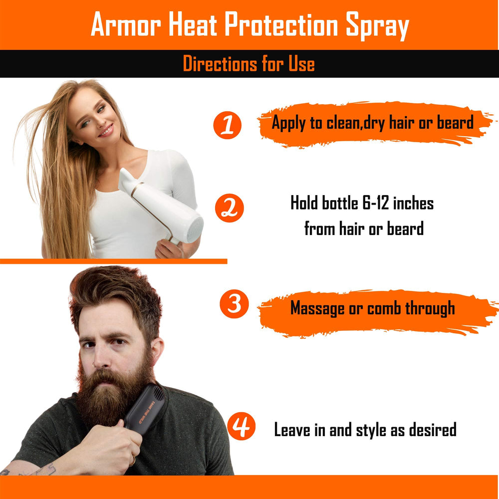 Close-up of spray nozzle for even heat protection distribution.