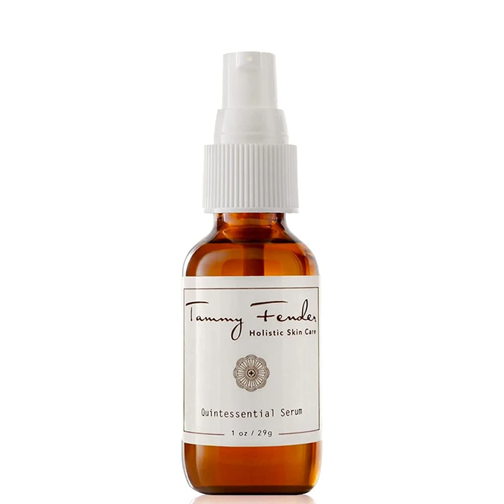 Tammy Fender Quintessential Serum bottle shown for daily nourishment