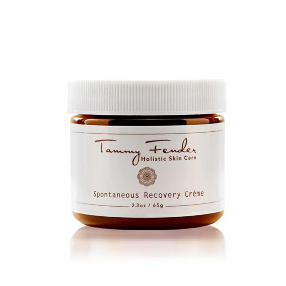 Tammy Fender Spontaneous Recovery Crème bottle highlighting deep hydration for dry, sensitive skin.
