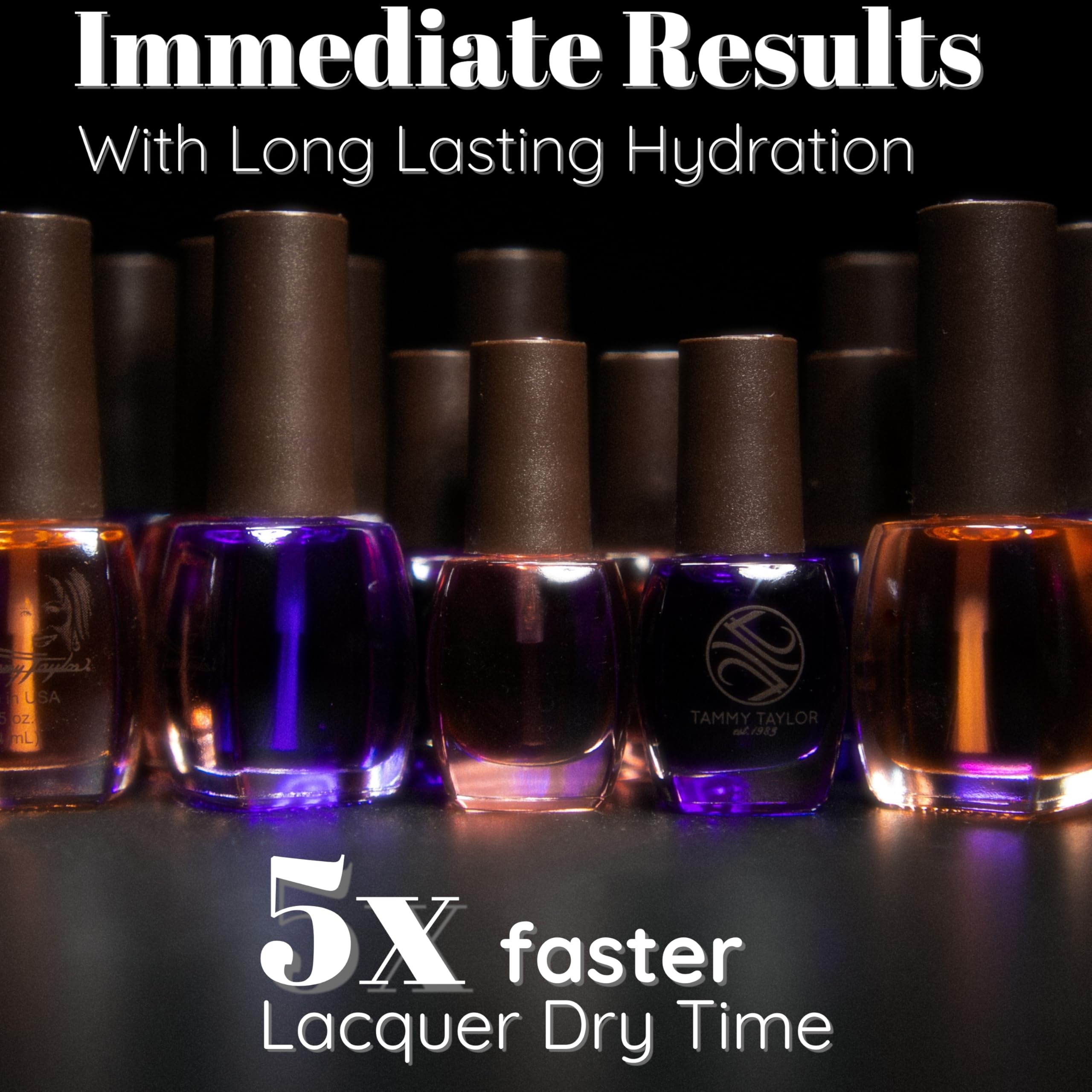 Tammy Taylor Nail care routine shot showing application and growth-support steps