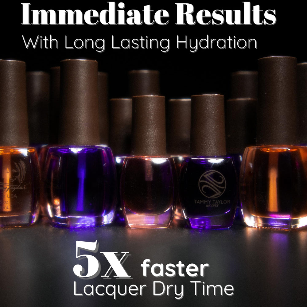 Tammy Taylor Nail care routine shot showing application and growth-support steps