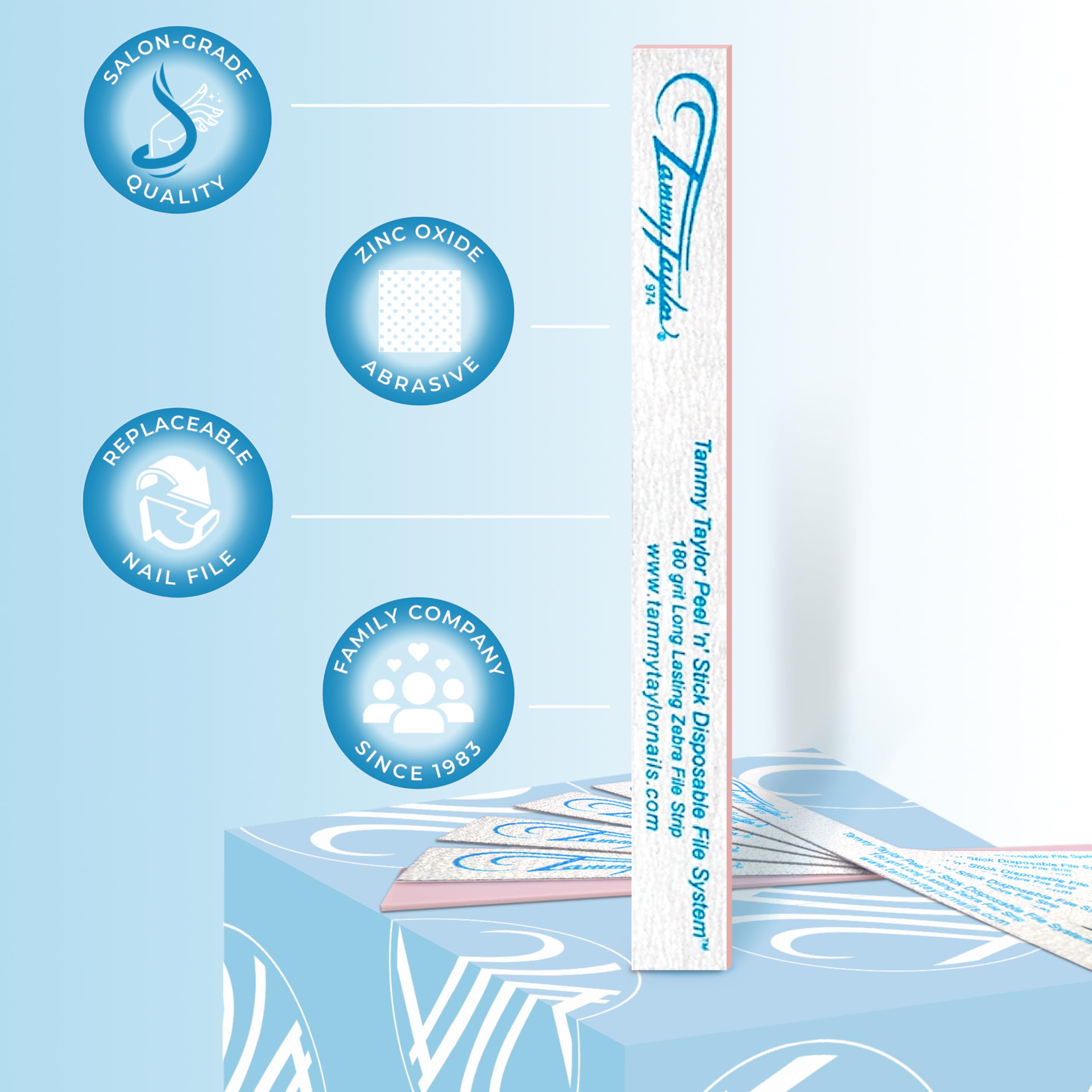 Tammy Taylor reusable washable nail file built for long-term use