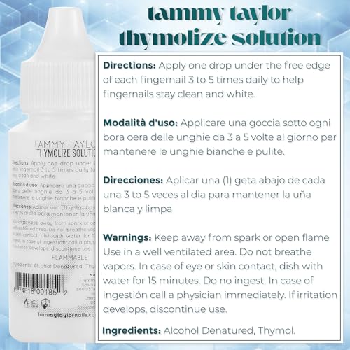 Tammy Taylor Thymolize dropper enabling precise daily application on the edge