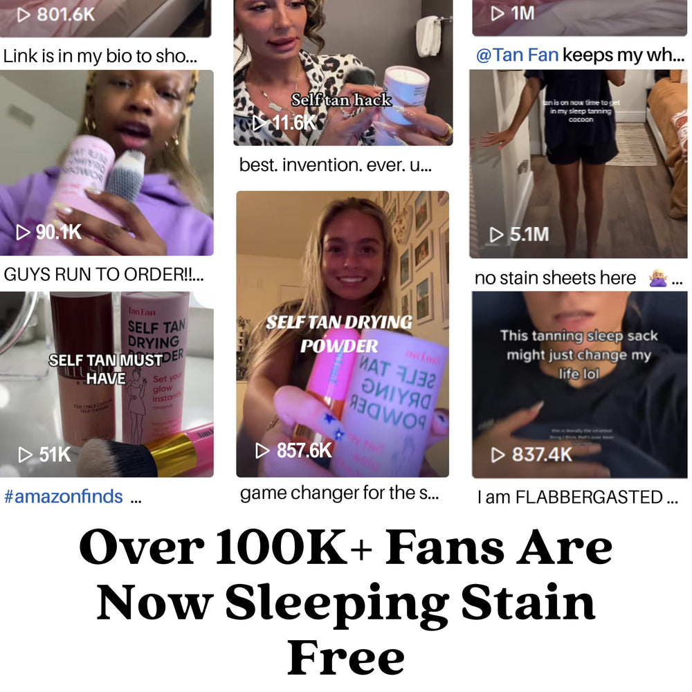 Tan Fan vegan, cruelty-free formula highlighted for skin-friendly use