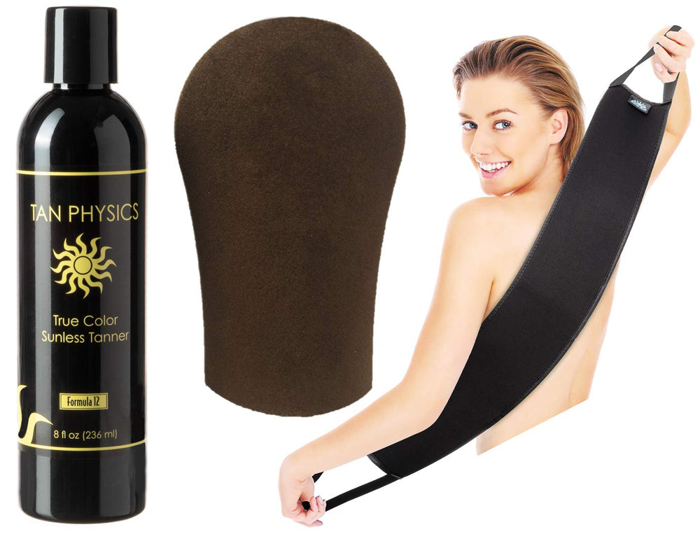Tan Physics tanning mitt enables precise, streak-free application for flawless results.
