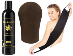 Tan Physics tanning mitt enables precise, streak-free application for flawless results.