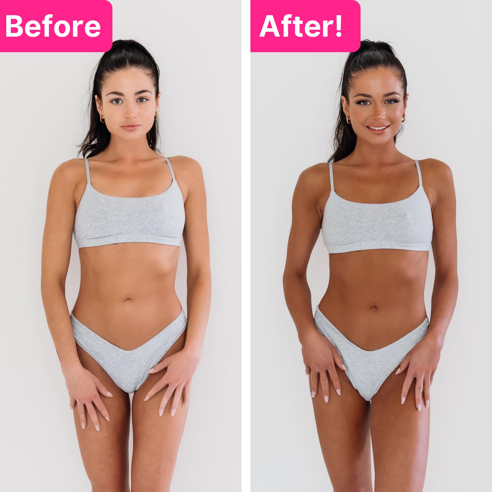 Tanceuticals CC Self Tanning Mousse application glide delivers a seamless, streak-free finish.