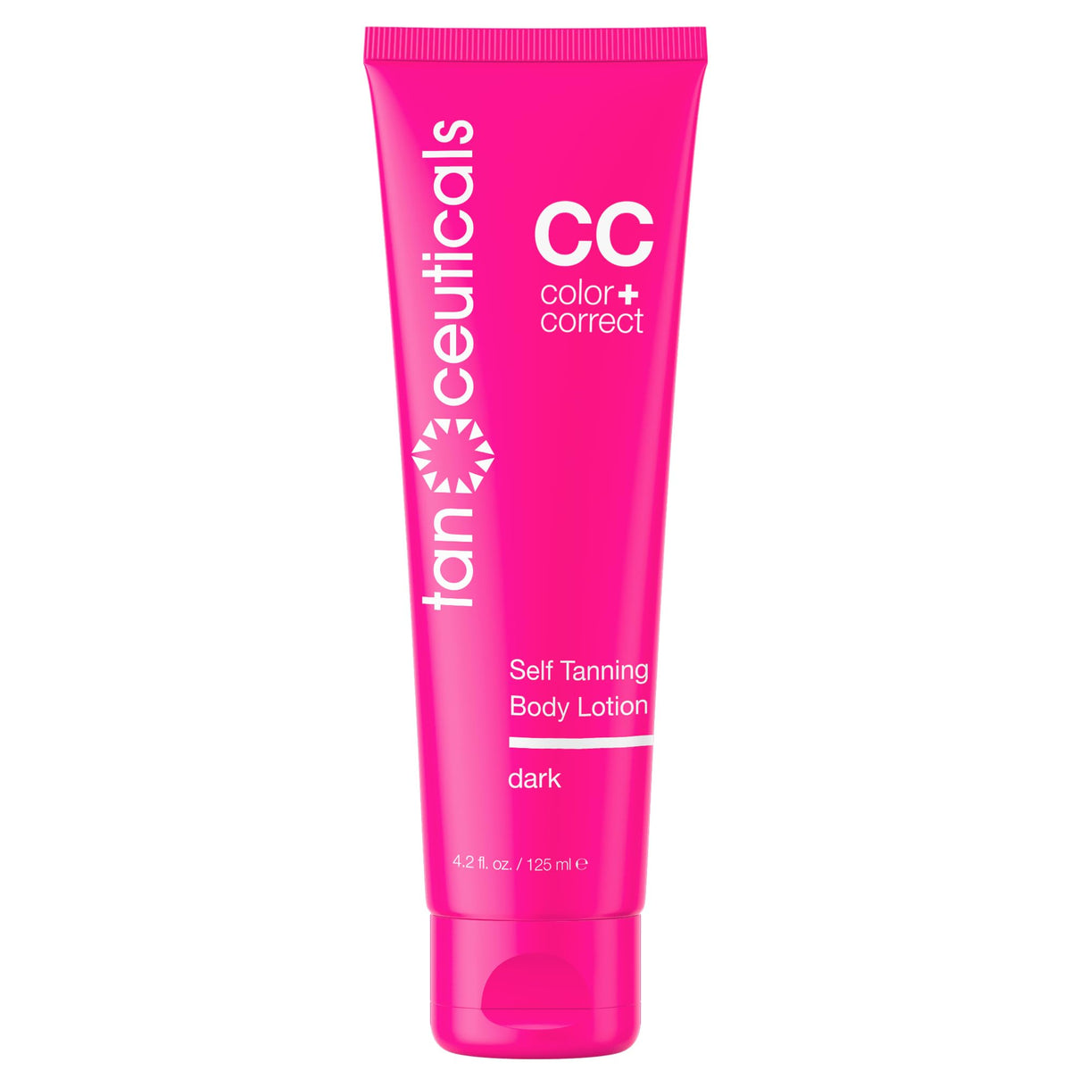 Tanceuticals Dark Self Tanner lotion being applied for a natural, streak-free tan