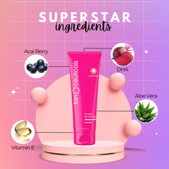 Tanceuticals Everyday Tan Extender coconut scent evokes vacation vibes and a refreshing fragrance.