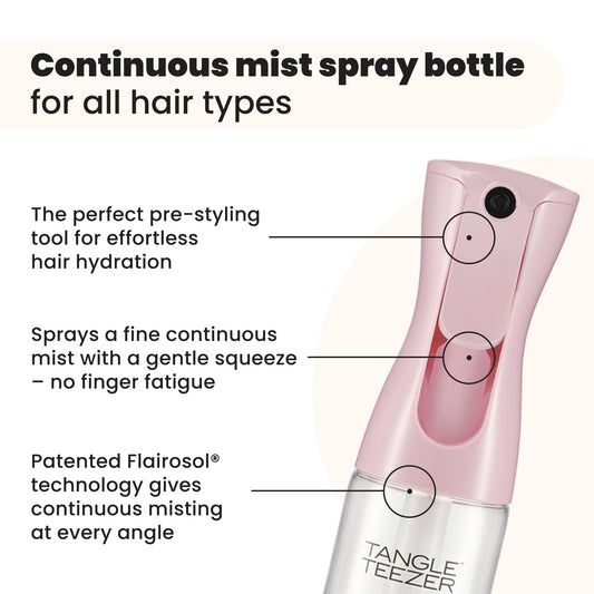 TANGLE TEEZER refillable hair mister ideal for refreshing curls and coils