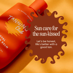 The balm beside sunscreen in a sunny setting