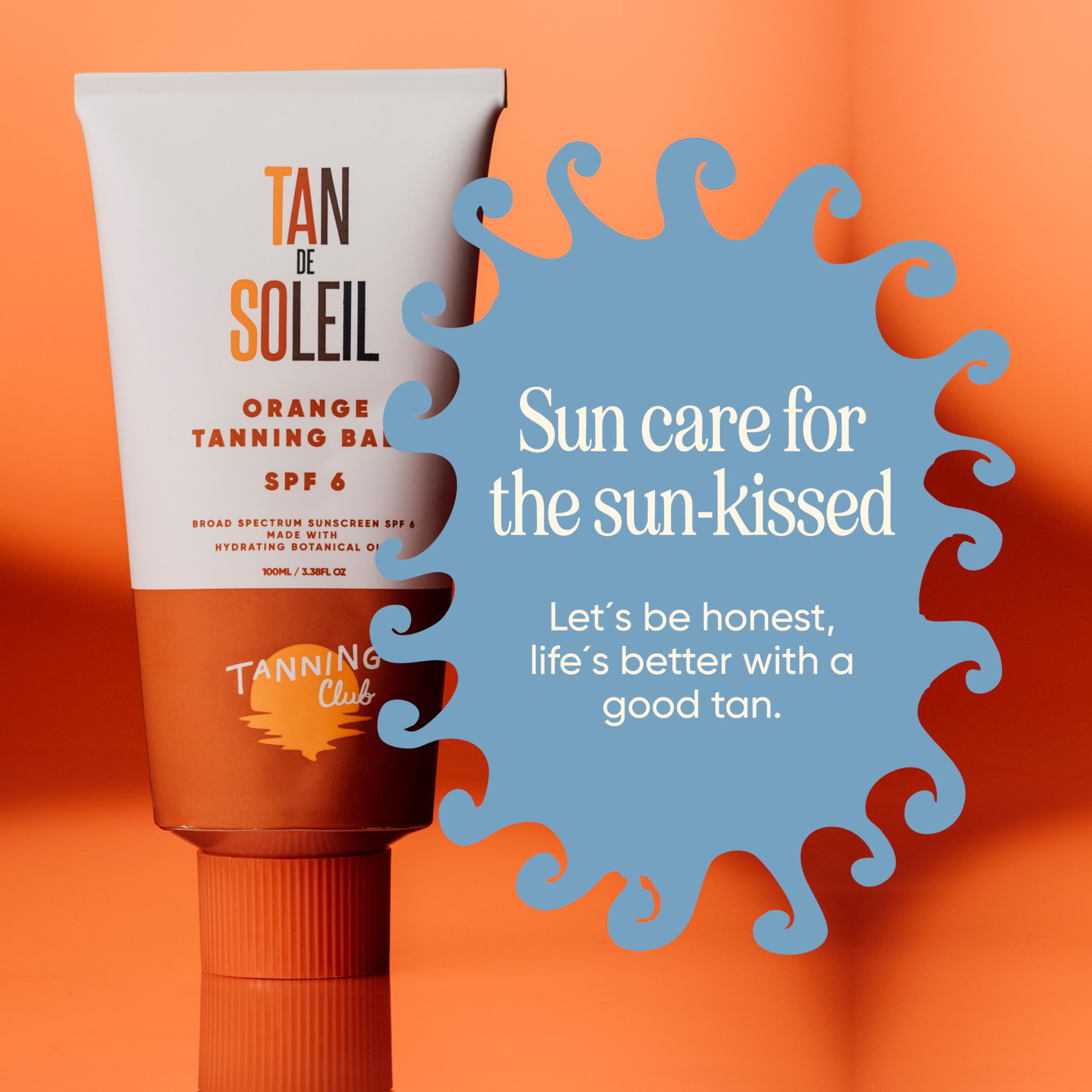 Travel-friendly Tan De Soleil Orange Gel bottle with secure cap