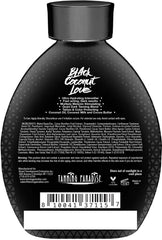 Tanning Paradise Aloe Black Lotion texture close-up highlights smooth, even application.