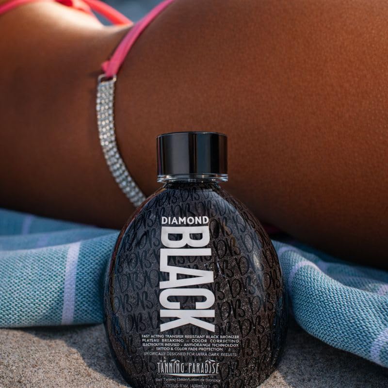 Tanning Paradise Diamond Black tattoo color protection visual