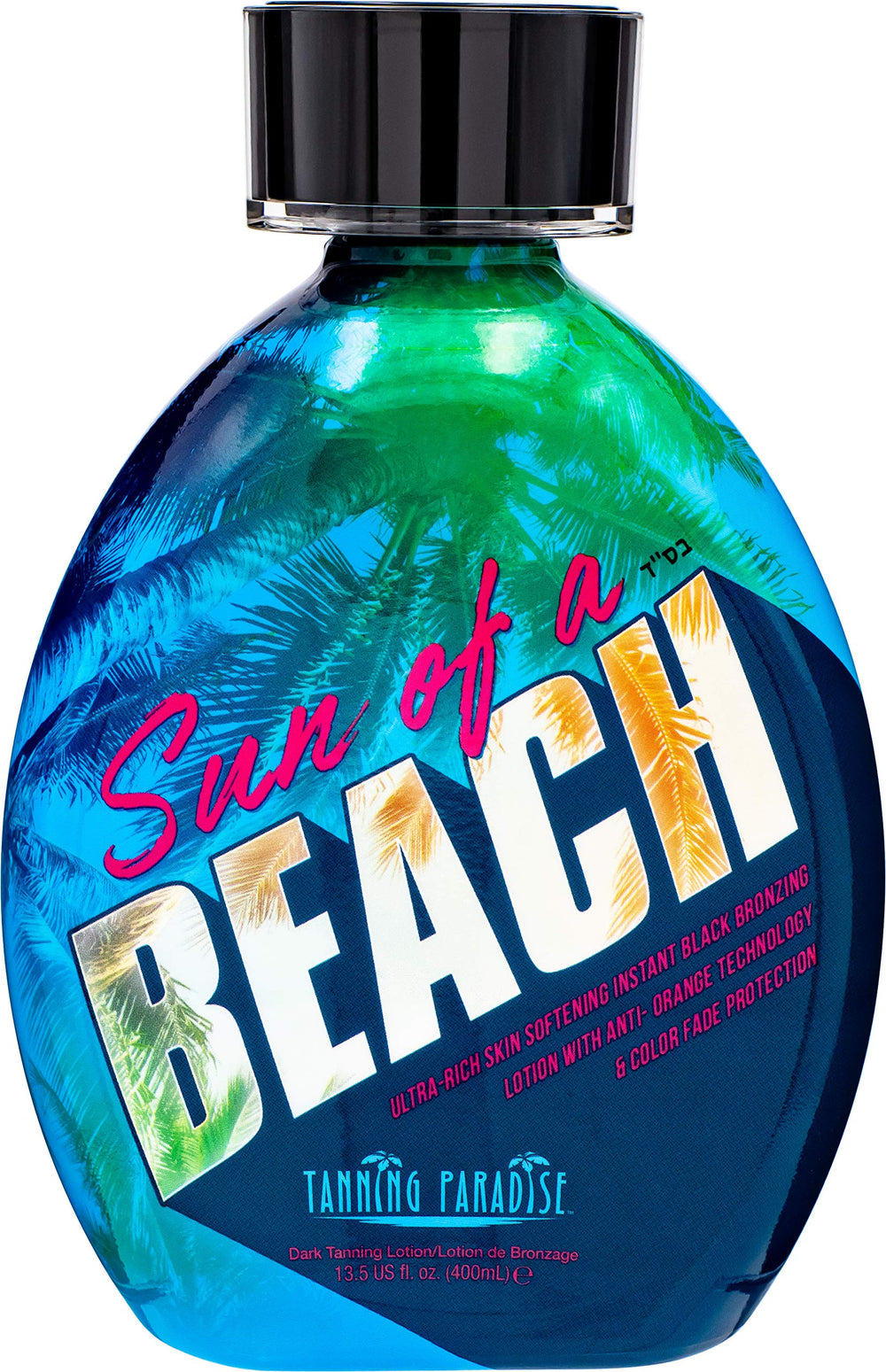 Tanning Paradise Sun of a Beach bottle pour for instant bronze color.