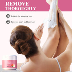 Tardiy Peach Facial Hair Remover Cream on chin delivers gentle, effective removal.