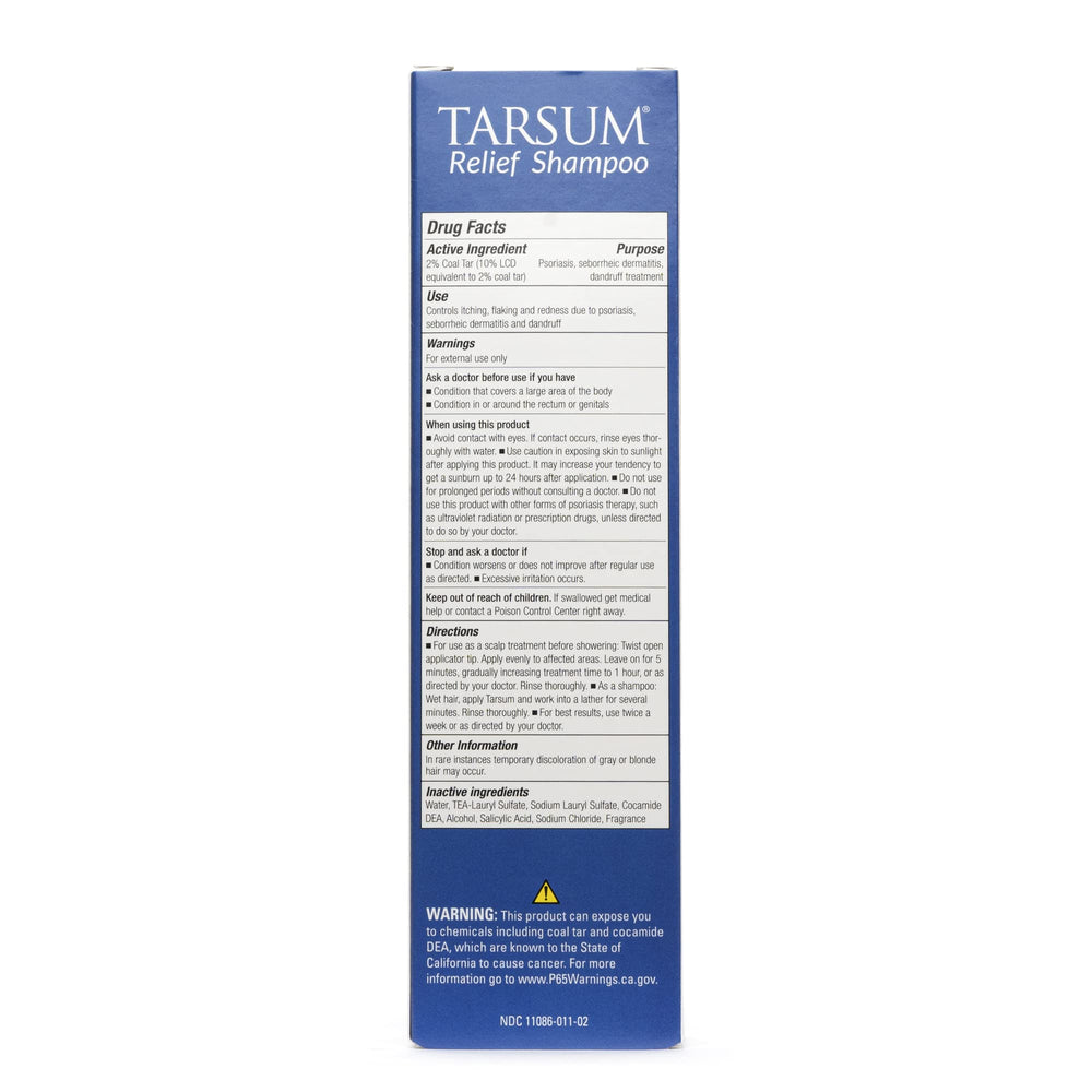 Elegant bathroom display of Tarsum bottles and packaging.