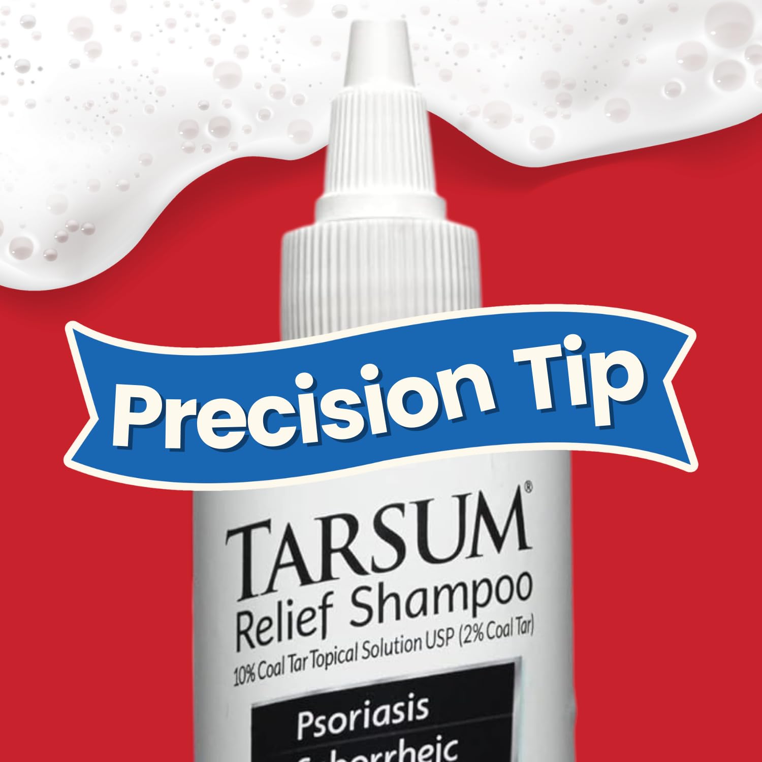 Tarsum psoriasis shampoo applied before shower for flexible contact time