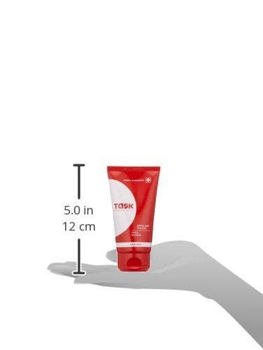 Exfoliation action of Task Essential New Skin Scrubbing Gel lifting dead skin cells gently.