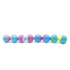 Taste Beauty Crayola bath bombs cotton candy scent sweetens bath moments.