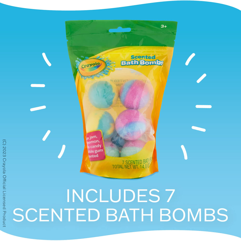 Taste Beauty Crayola bath bombs officially licensed for Crayola quality.