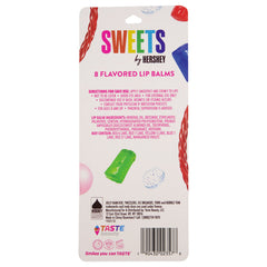 Taste Beauty Hershey lip balm in Blue Razz Jolly Rancher flavor provides fruity hydration on the go.