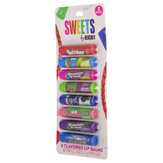 Taste Beauty Hershey lip balm in Watermelon Jolly Rancher flavor keeps lips moisturized with a playful scent.