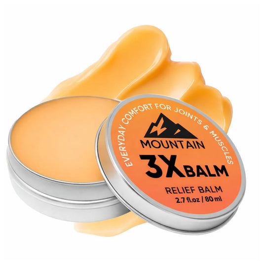 Tasunte Mountain 3X Relief Balm tube providing portable joints and muscles soothing after workouts.