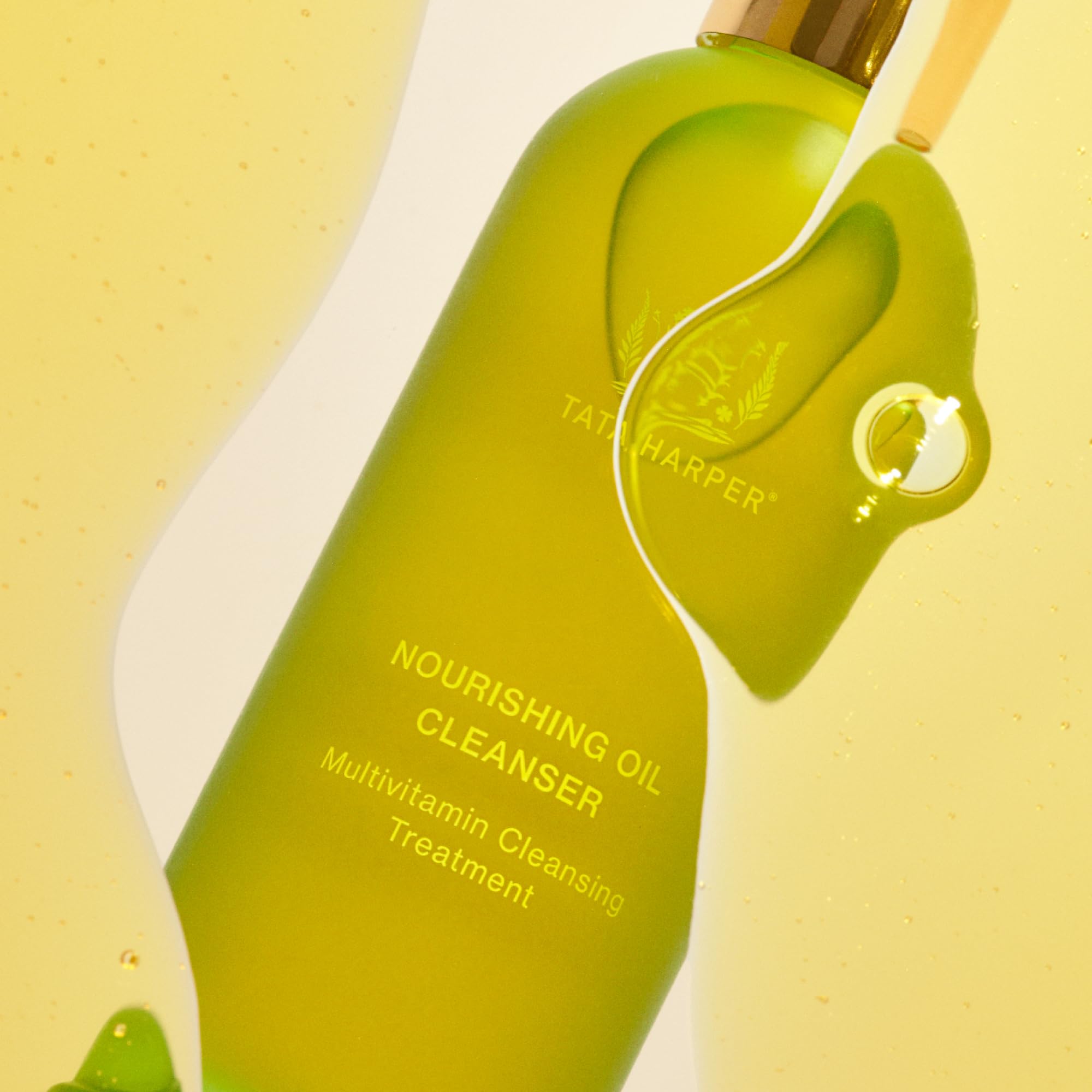 Tata Harper Nourishing Oil Cleanser glow cue after use.