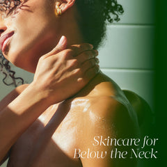 Tata Harper Resurfacing Body Serum AHA superfruits panel suggests gentle exfoliation.