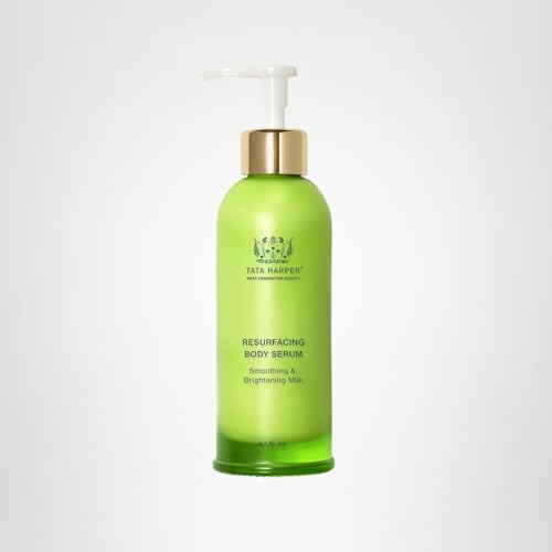 Tata Harper Resurfacing Body Serum glow-ready finish after routine application.