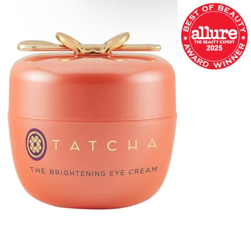 Close-up of pump bottle for controlled dispensing of TATCHA eye cream