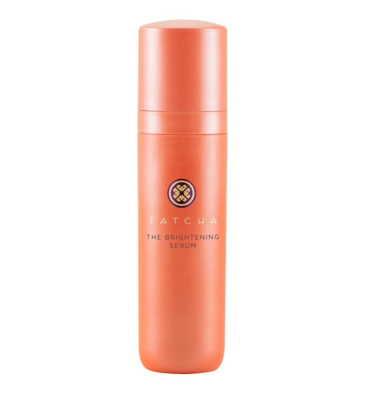 TATCHA Brightening Serum bottle close-up showing radiant skin potential.