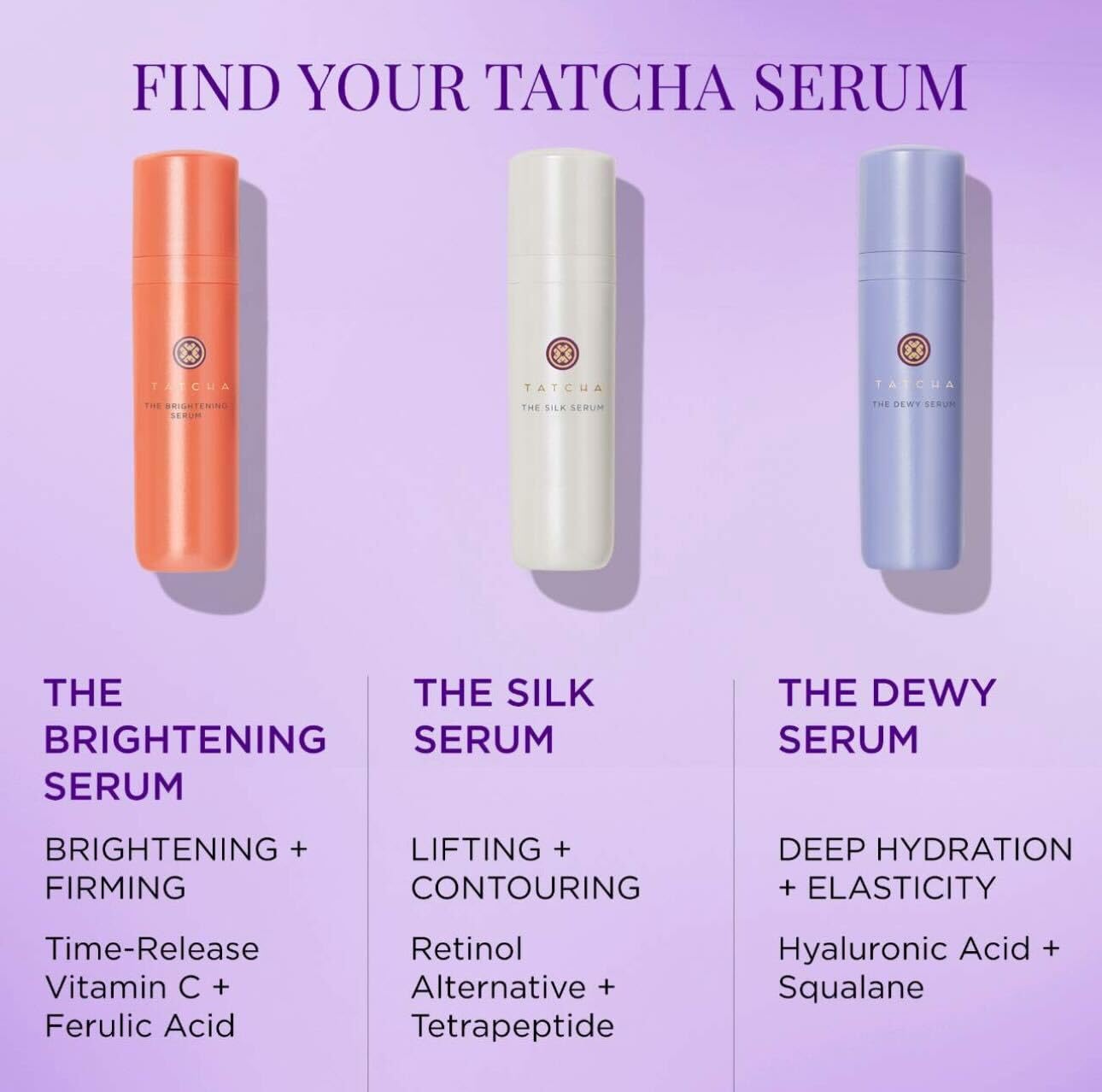 TATCHA Brightening Serum travel-size bottle beside towels.