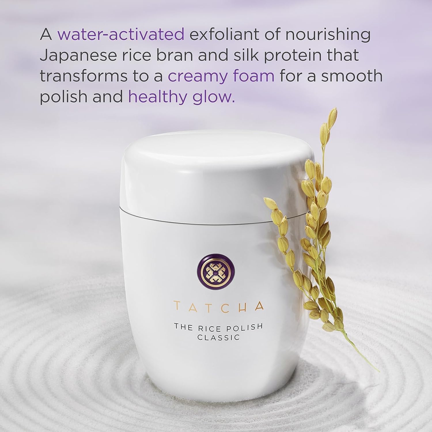 TATCHA Essence hydration bottle for plump, refreshed skin.