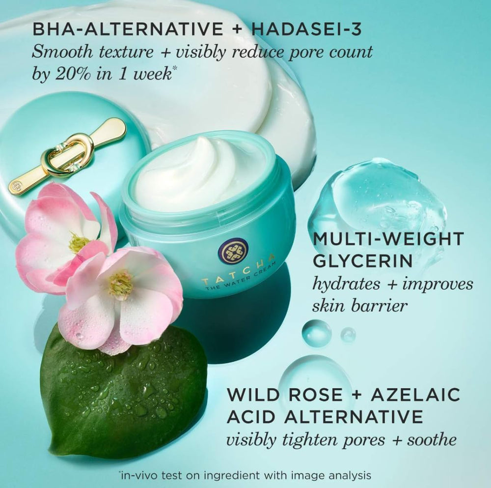 Premium packaging of TATCHA Jumbo Water Cream