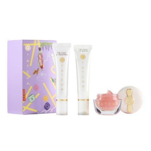 TATCHA Kissu Lip Scrub 12g close-up, exfoliating texture for smoother lips