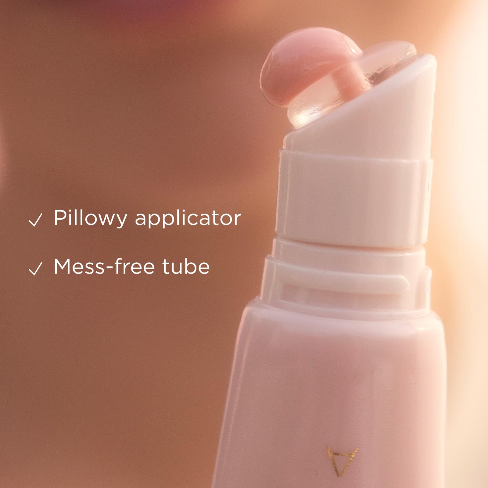 Application on lips shows instant plump effect and smooth coverage