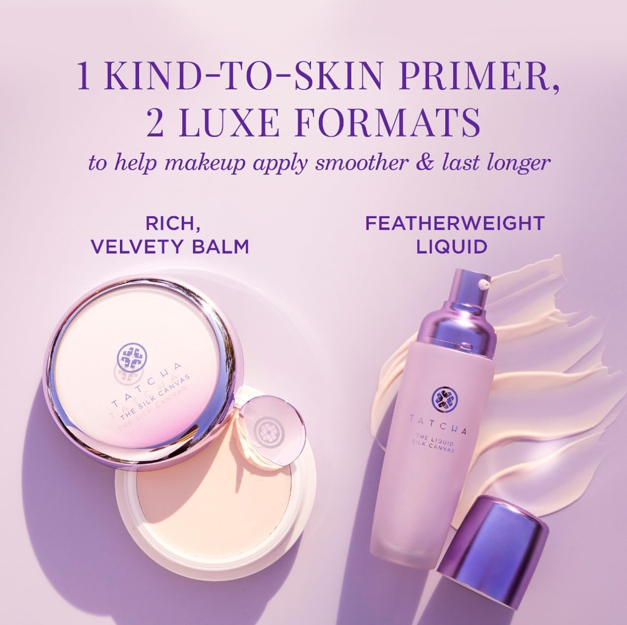 Tatcha Liquid Silk Canvas helps makeup glide on evenly