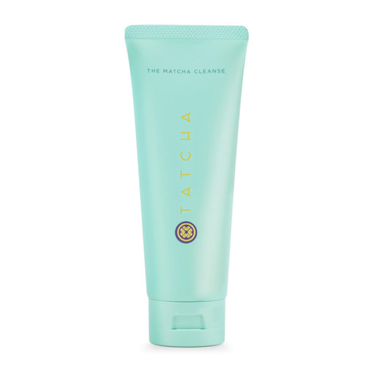 TATCHA The Matcha Cleanse gel texture shown for a gentle cleanse that supports makeup wear