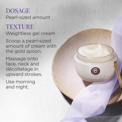 TATCHA Silk Cream jar close-up signals premium texture in a compact size.