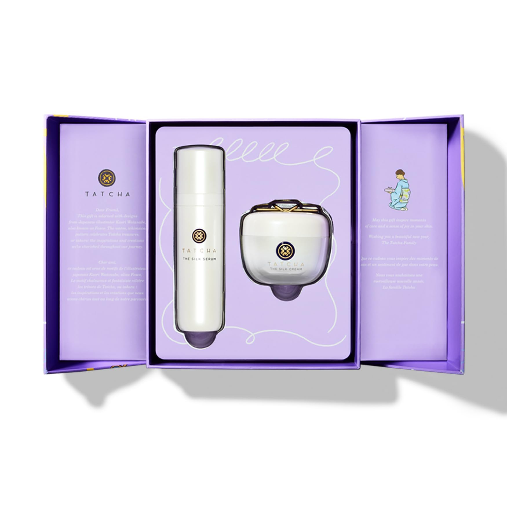 TATCHA Silk Cream jar shown with rich texture for deep moisturization