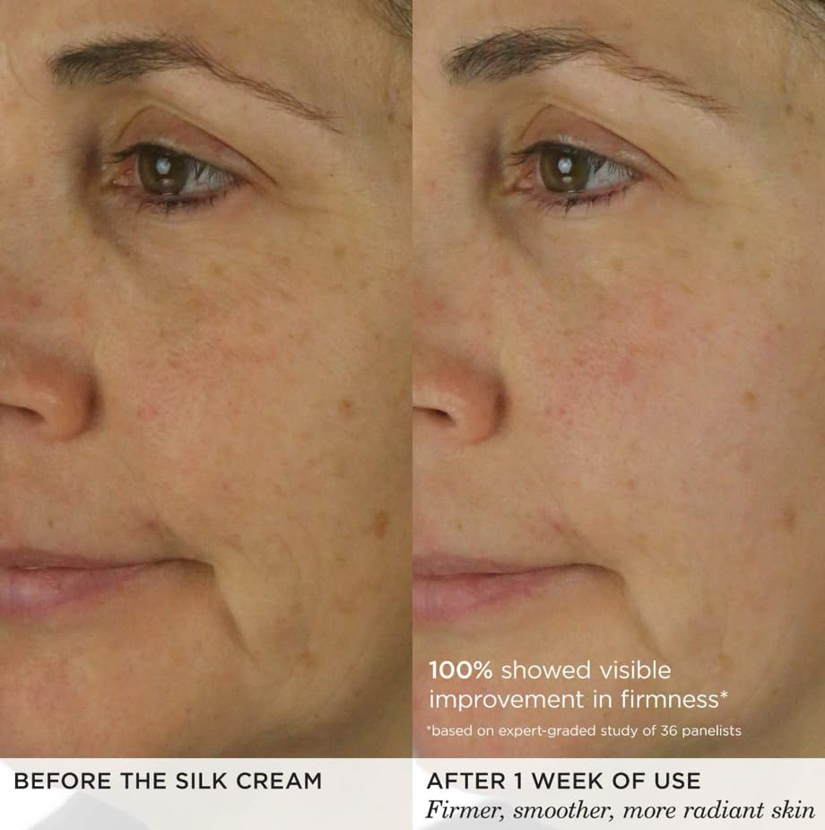 TATCHA Silk Cream under makeup base provides an even, luminous finish.