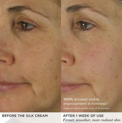 TATCHA Silk Cream under makeup base provides an even, luminous finish.