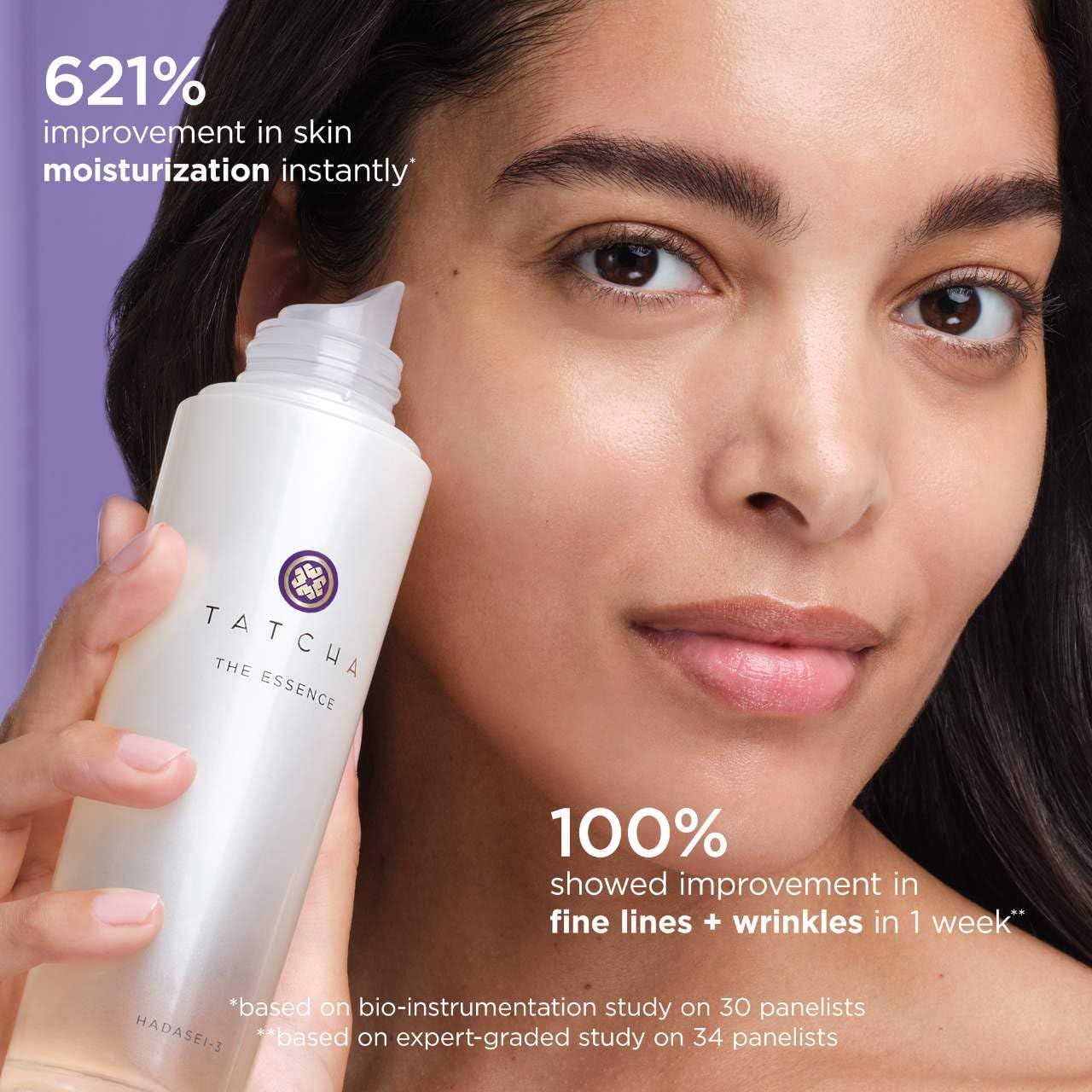 Texture Tonics bottle with cotton pad illustrates post-cleanse refreshing routine