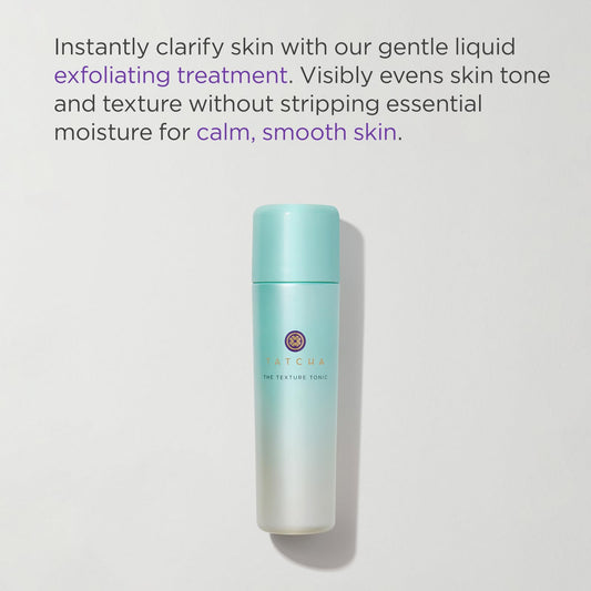 TATCHA Texture Tonic close-up of active ingredients like AHAs and niacinamide.
