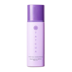 TATCHA The Silk Sunscreen bottle shows weightless mineral protection for daily use