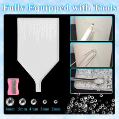 Tatiwoo flatback rhinestones demonstrating easy adhesion with B-7000