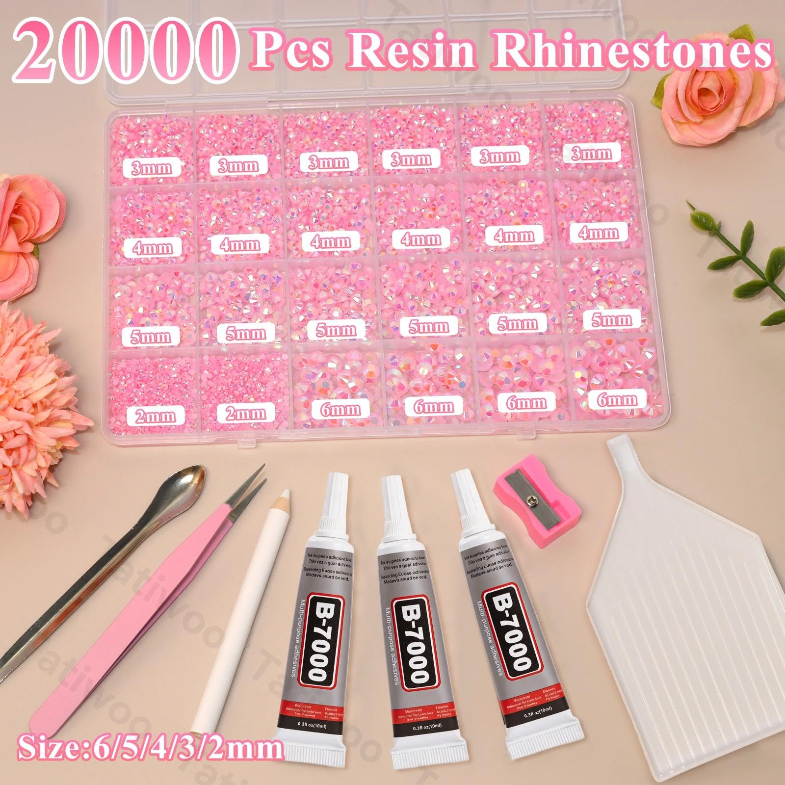 Tatiwoo flatback jelly rhinestones with easy adhesion for fabrics and wood.