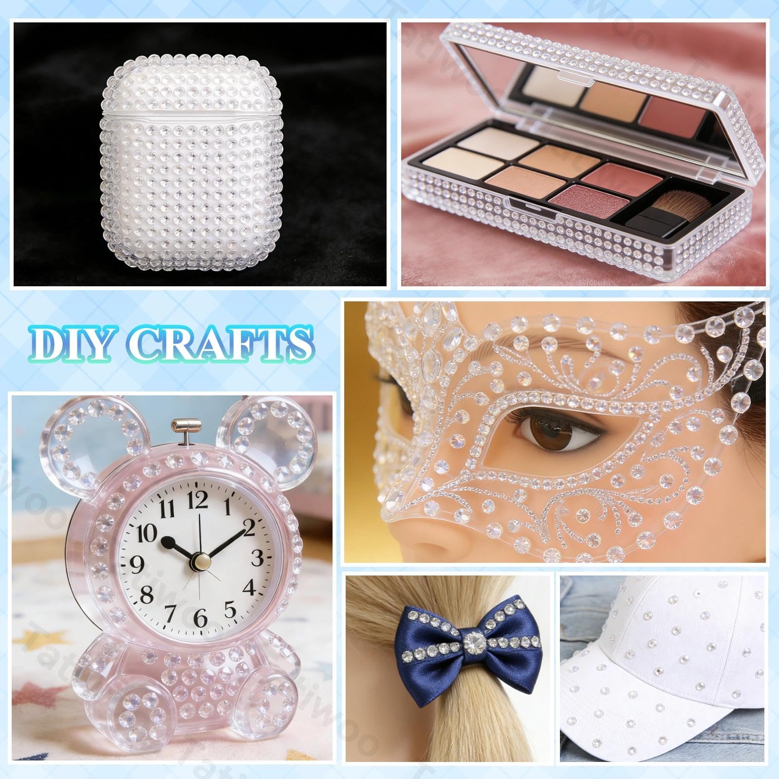 Tatiwoo kit-packaged rhinestones ready for immediate use